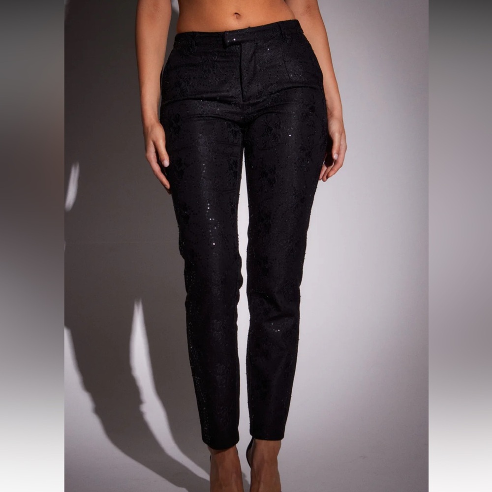 Sla The Label sequin petite pants NWT